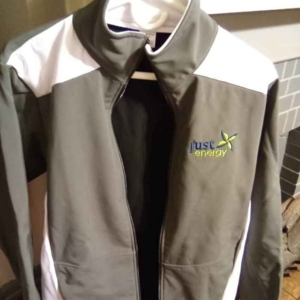 Women's Gray & White "Just Energy" Jacket